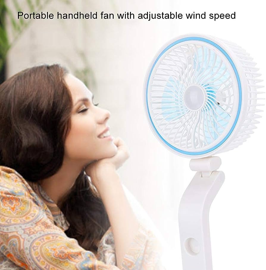 YG-2018 Rechargeable Folding Fan With LED Light. 