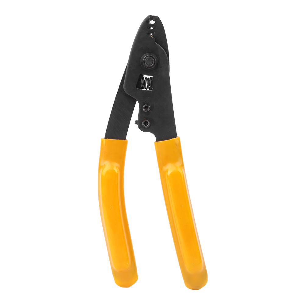 Hand Stripper Fiber Optic Stripping Pliers 3 Port Hole Ergonomic with Hex Socket Wrench. 