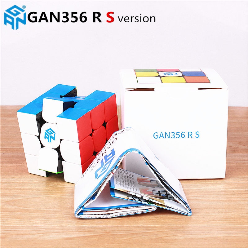 【happy one】Gan356 r S 3X3X3 Magic Speed Gan Cube Stickerless Professional Gan 356R Puzzle Educational Cubes Toys for Children Gan 356 r Rs. 
