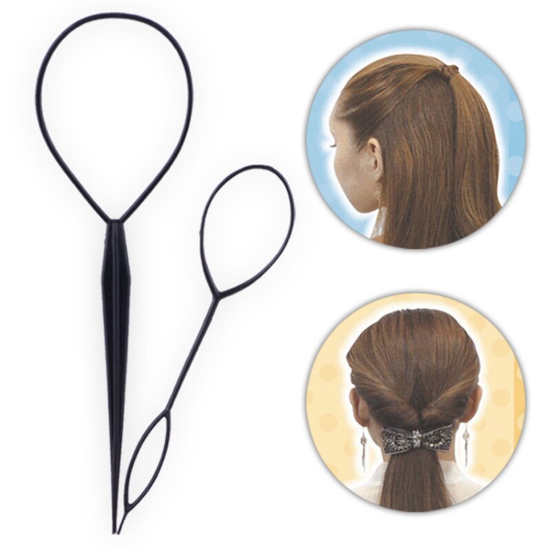 5Pcs/Set Ponytail Creator Plastic Loop Styling Tools Pony Topsy Tail Clip Hair Braid Maker Tool for Women Girl Hair Tools. 
