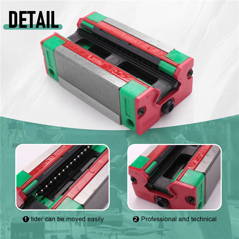 Steel HGH20CA 20Mm Linear Rail Guide Block for CNC Machine Parts. 