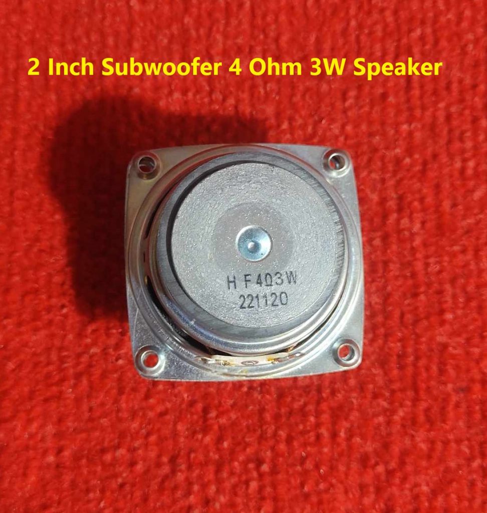 2Pcs- H F 2 Inch Speaker 4 Ohm Audio Amplifiers Speaker 4 Ohm Speaker 2 Inch Subwoofer 4 Ohm 3W Speakers 50mm Speaker Audio Speaker 3W Subwoofer Amplifier Speaker 3W Bluetooth Speaker. 