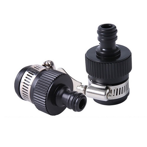 3/4-inch Size Water Hose Nozzle Quick Connector (2-Pcs) and 1/2'' or 3/4'' Universal Water Tap Connector (1-Pc) for Home Car Wash and Garden Watering.. 