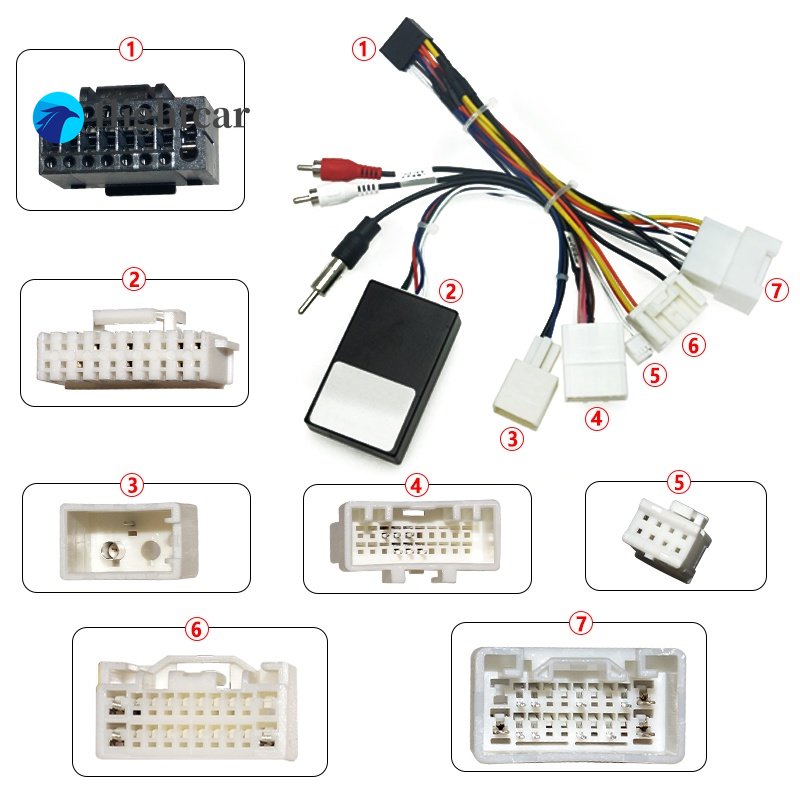 flightcar Car Stereo Audio 16PIN Android Wiring Harness Power Cable Adapter With Canbus Box For Toyota Tundra/Sequoia/Lexus 330/350. 