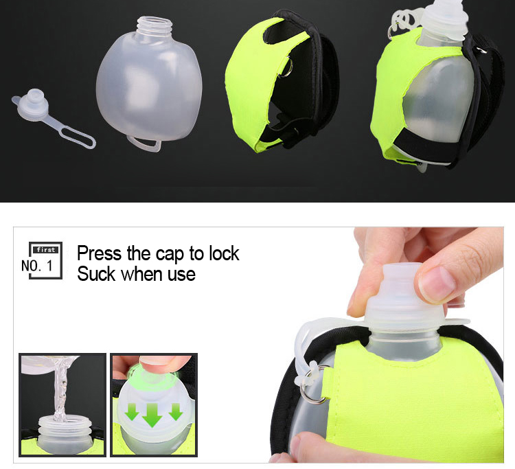 200ML Running Wrist Water Bottle Kettle Holder Wrist Storage Bag