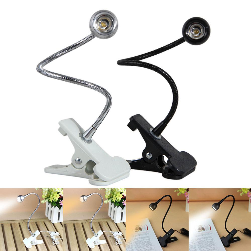 1PCS Adjustable Goosenecks Clip On USB LED Lamp Music Stand And Book Reading Lights USB Reading Night Light Book Lights New. 