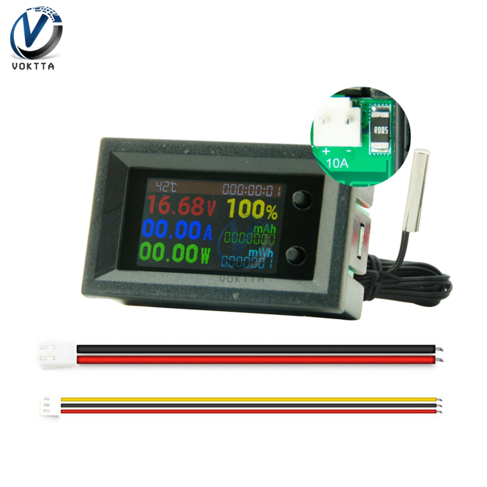10A/50A/100A Multifunction Voltmeter Ammeter Digital Power Energy Meter Wattmeter DC Voltage Current Tester Electric Meter. 