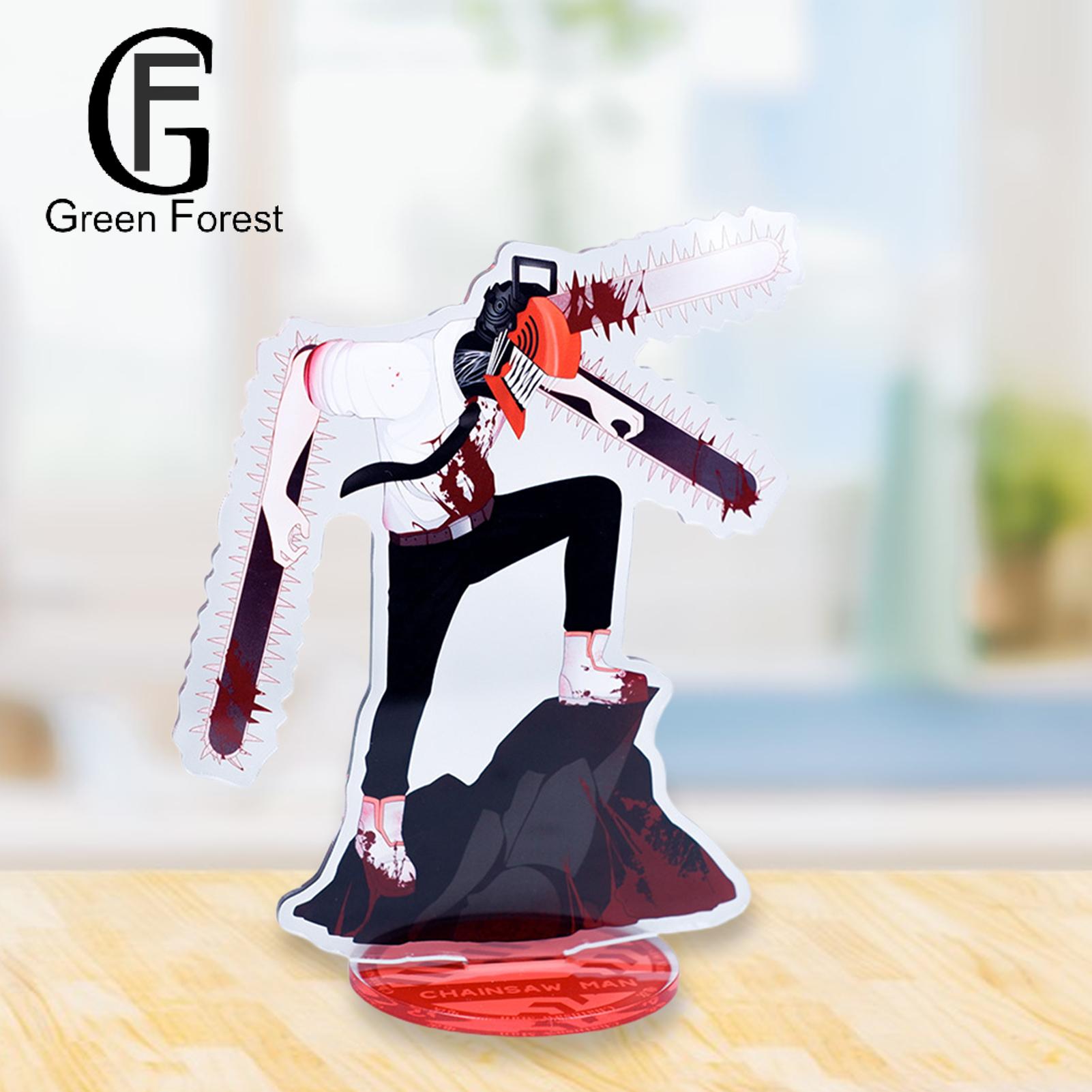 Green forest Anime Figure Standee Smooth/Matte Texture Anime Figure Standee Acrylic Decor Stand. 