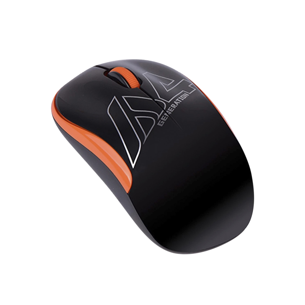 A4Tech G3-300N Black-Orange V-Track Wireless Mouse