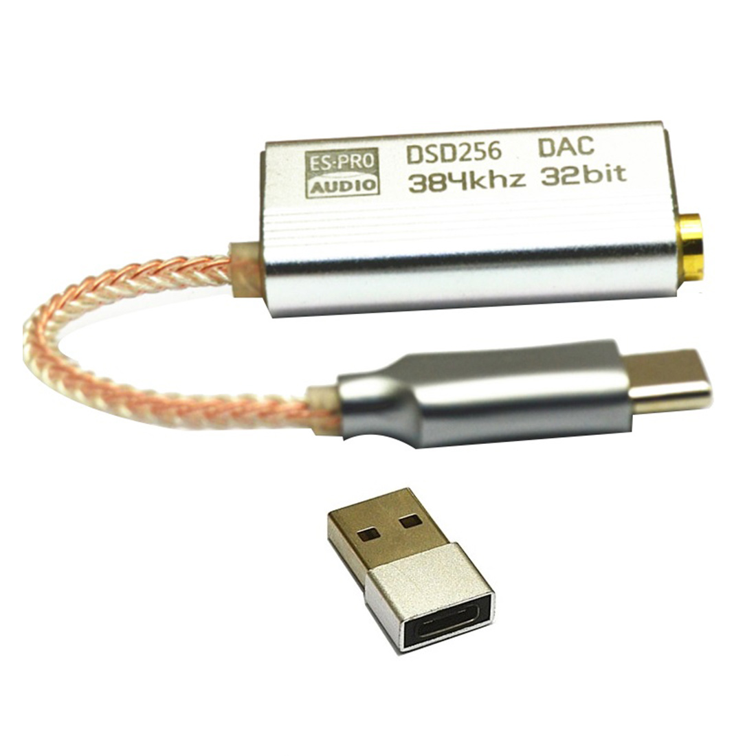 DAC ES9318 USB Type C Headphone Adapter HiFi Decoding AMP Adapter