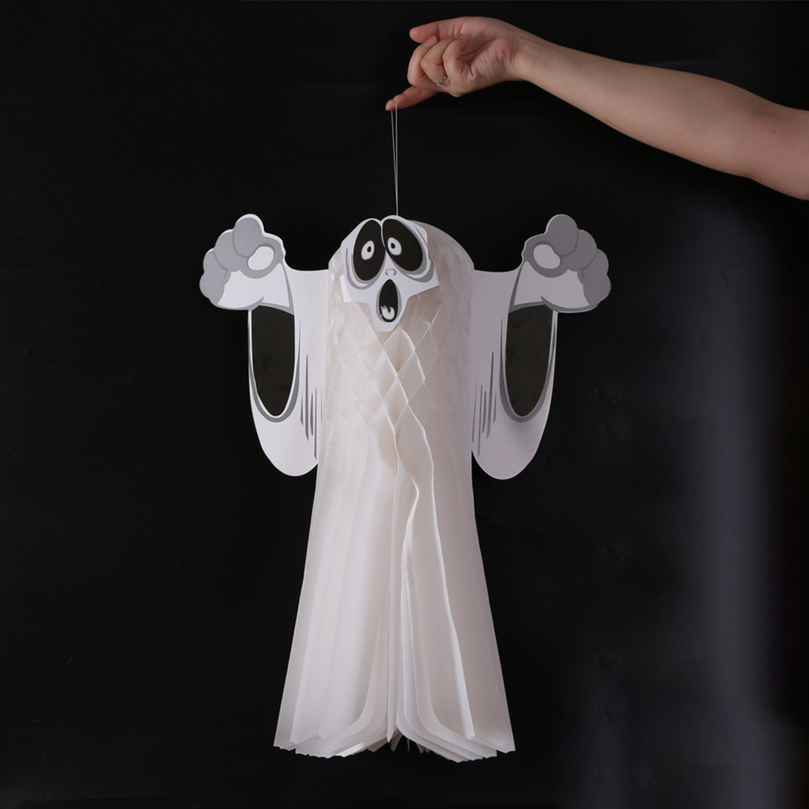 Paper Ghost Lantern Folding Ghost Festival Paper Lantern Ghost Windsock. 