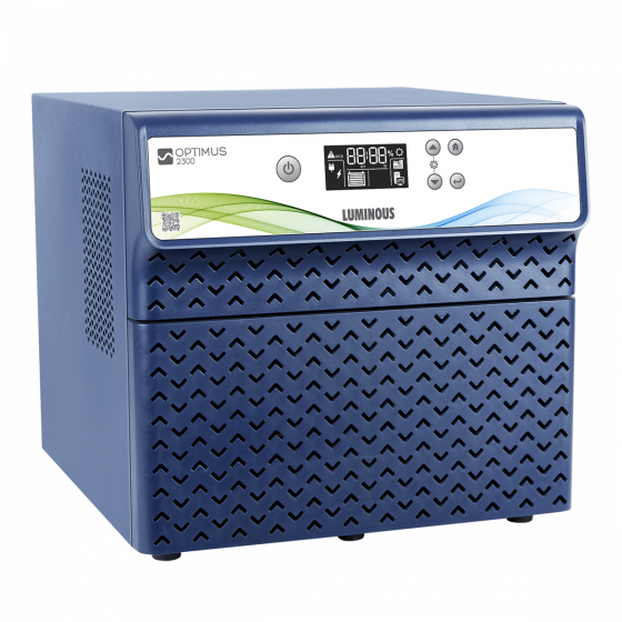LUMINOUS HIGH CAPACITY IPS UPS OPTIMUS 2300 CAPACITY 1680 WATT PURE SINE WAVE 24V FOR DOUBLE BATTERY SYSTEM. 