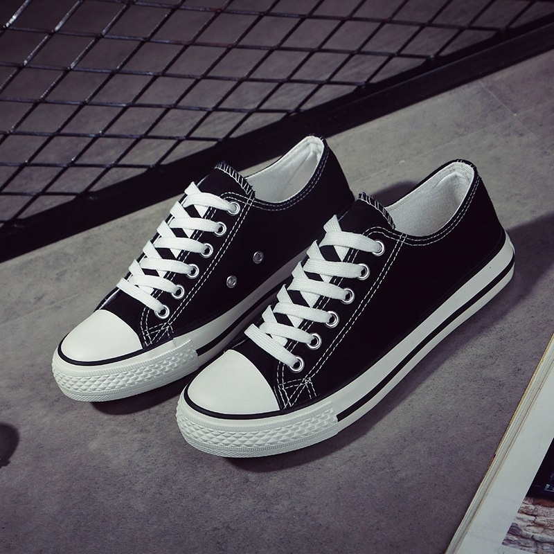 Pochuan Men's and Women's New Low-Top Canvas Shoes for Lovers Men's Shoes Casual Shoes Skate Shoes Men's Large Size Shoes Liberation Shoes