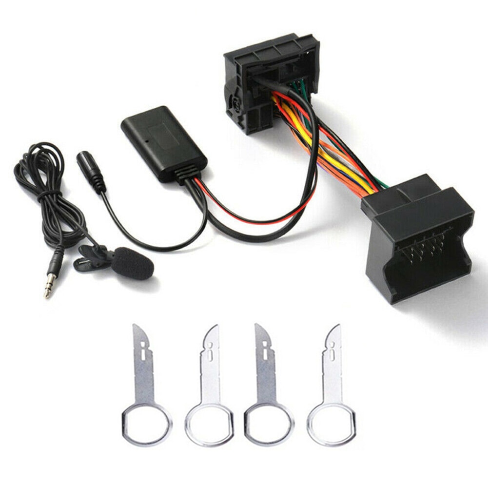 Biurlink Bluetooth 5.0 AUX-in Music Adapter MP3 Harness Cable for FORD Focus C-Max Transit with 6000CD Radio. 