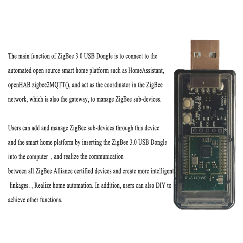 1 Piece ZigBee 3.0 Labs Mini EFR32MG21 Open Source Hub Gateway USB Dongle Chip Module Universal ZHA NCP Home Assistant. 
