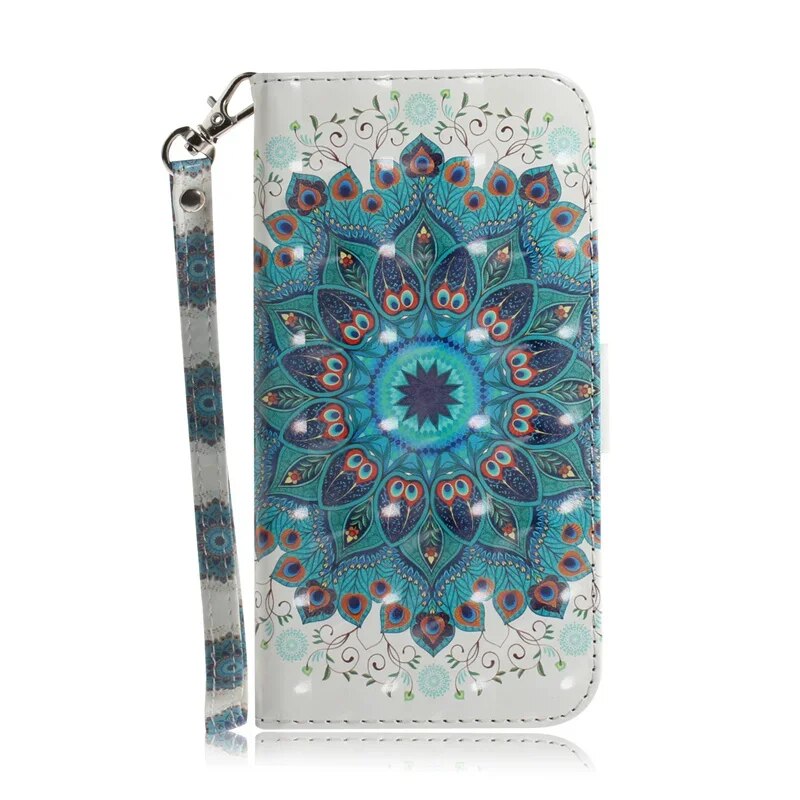 408 New Painted Case for TCL 408 Wallet Cases for TCL 408 TCL408 Etui Cartoon Flower Butterfly Soft PU Leather Stand Book Cover. 