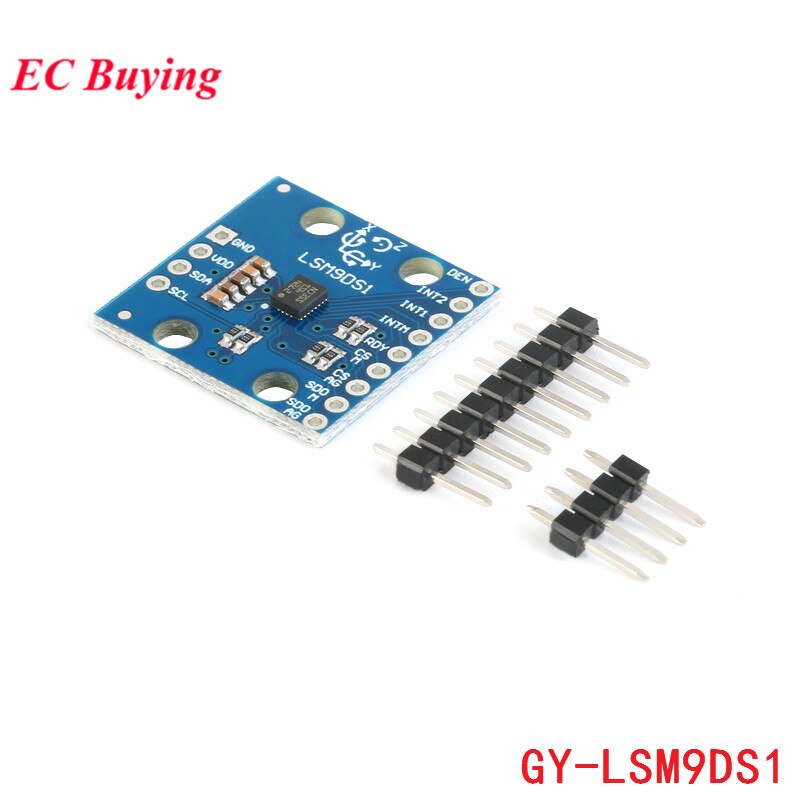 【happy one】LSM9DS1 Sensor nine-axis 9-axis Axis IMU Accelerometer Gyroscope Magnetometer GY-LSM9DS1 GY LSM9DS1 I2C For Arduino. 