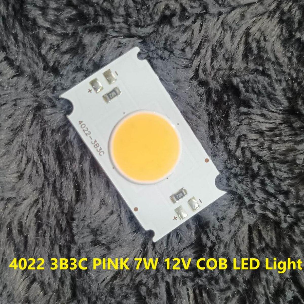 4022 3B3C PINK 7W 12V Size 40×22mm 12V COB SMD LED Light Chip 7W Pink COB LED Light 12V COB LED Light 7W COB Light COB LED Chip 12V COB LED Chip 7W Light Bulbs