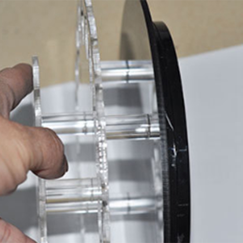 Round 28-Hole Rotating Acrylic Display Stand, Lipstick, , Cosmetic Contact Lens Display Stand. 