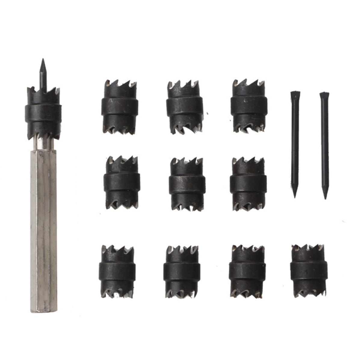 Spot Weld Cutter Set 13Pcs 3/8'' Rotary Spot Weld Cutter Remover Drill Bits Tool for Power Drill Spot Welding