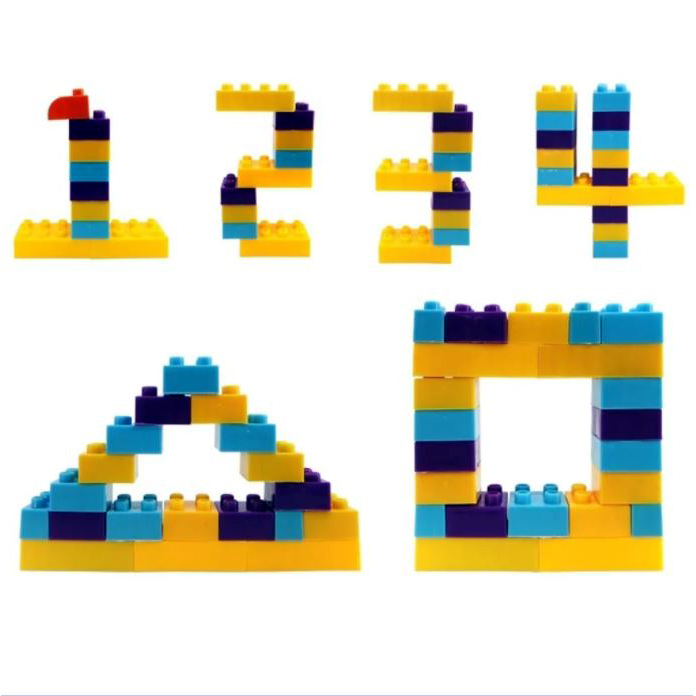 206 Pcs Building Blocks Puzzle Blocks for Kids Bucket to Store the item. 