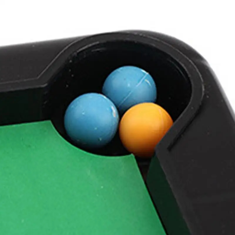 Mini Pool Table Tabletop Desktop Billiards Snookers Game With 2 Sticks & Balls Home Office Desk Stress Relief Games. 