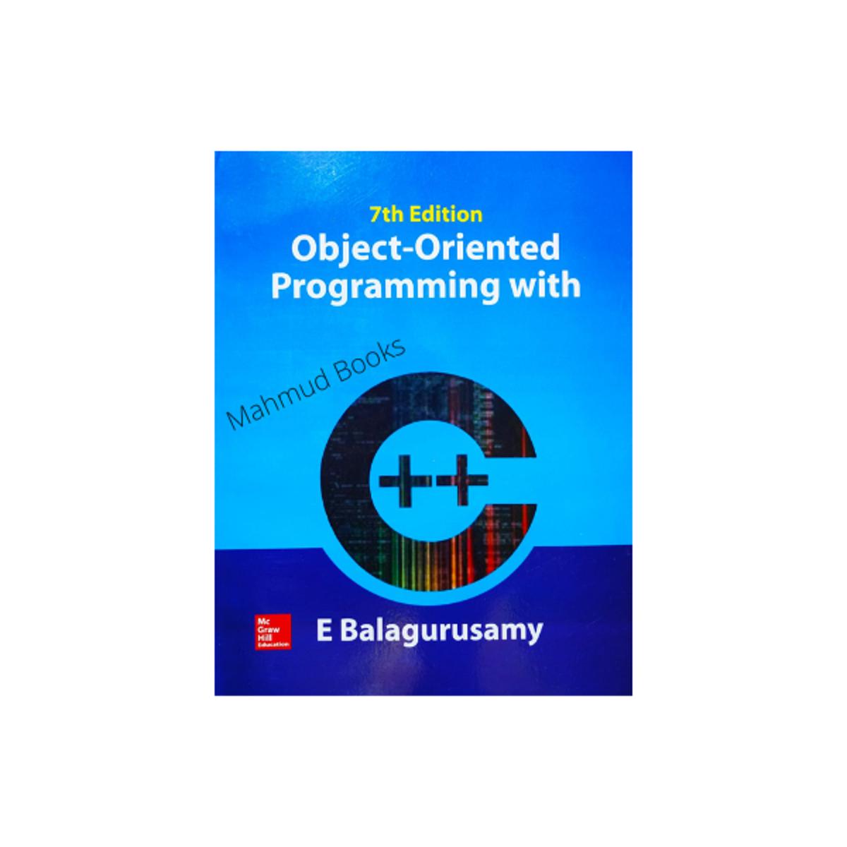 Object-Oriented Programming With C++ by E - Balagurusamy