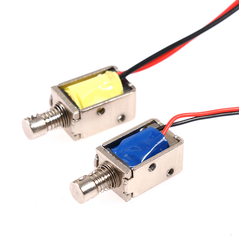 DC 3V 5V 6V 9V 12V Push-Pull Solenoid Through Type Electromagnet Stroke 4mm Conbo. 