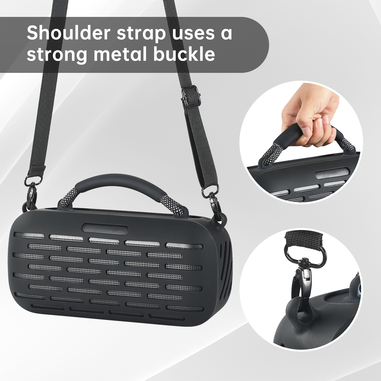 Silicone Cover Case For Bose SoundLink Max BT Portable Speaker Handle Cover Case Anti-Scratch Protect Sleeve Speaker Accessories. 