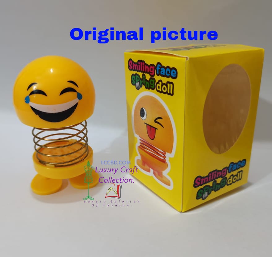 2  pieces large size Emoji spring toy