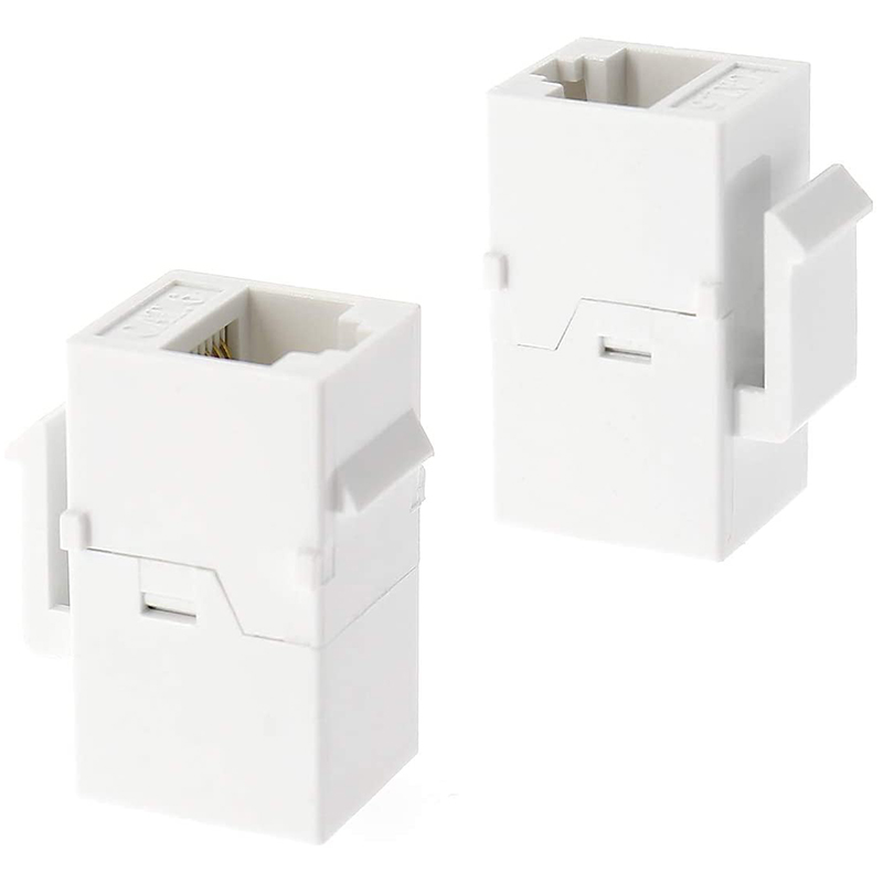 Ethernet Keystone Coupler, Cat6 RJ45 Keystone Jack Inline Female. 