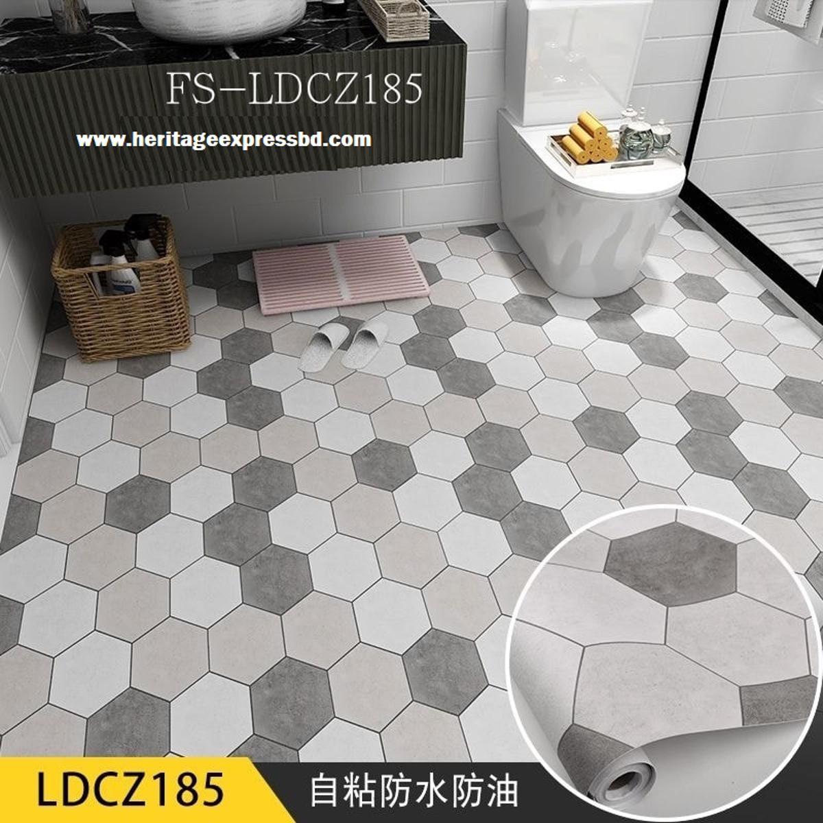 Peel and Stick Self Adhesive PVC Floor Sticker Football Pattern Decorative 30 sqf