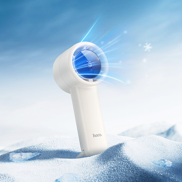 Hoco HX63 Handheld Mini Hand Fan With Digital Display. 