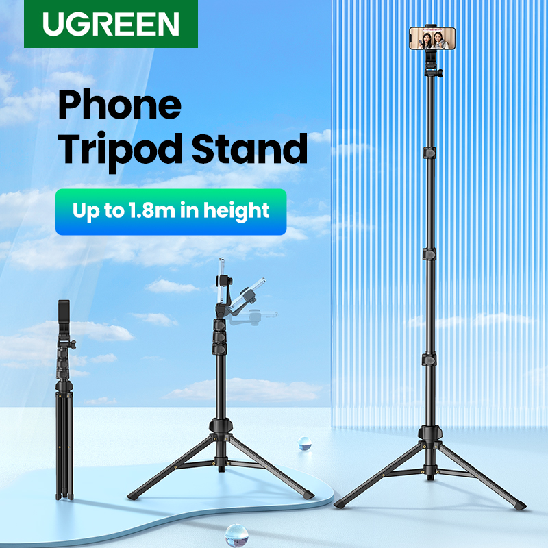 UGREEN Phone Tripod Stand For Gopro iPhone Samsung Xiaomi Huawei Foldable Aluminum Phone Holder Universal Travel Tripode Holder: Buy Online at Best Prices in Bangladesh | Daraz.com.bd