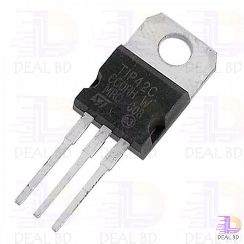 2Pcs China TIP42C TIP42 TIP 42 Transistor PNP 100V 6A 65W 3MHz Darlington Power Transistor Epitaxial Silicon Transistor TO-220 Package. 