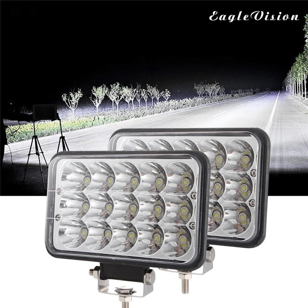 Square 3 Row 4x6 150W LED Headlight DRL Hi/Lo Sealed Beam Projector Driving Lamp. 