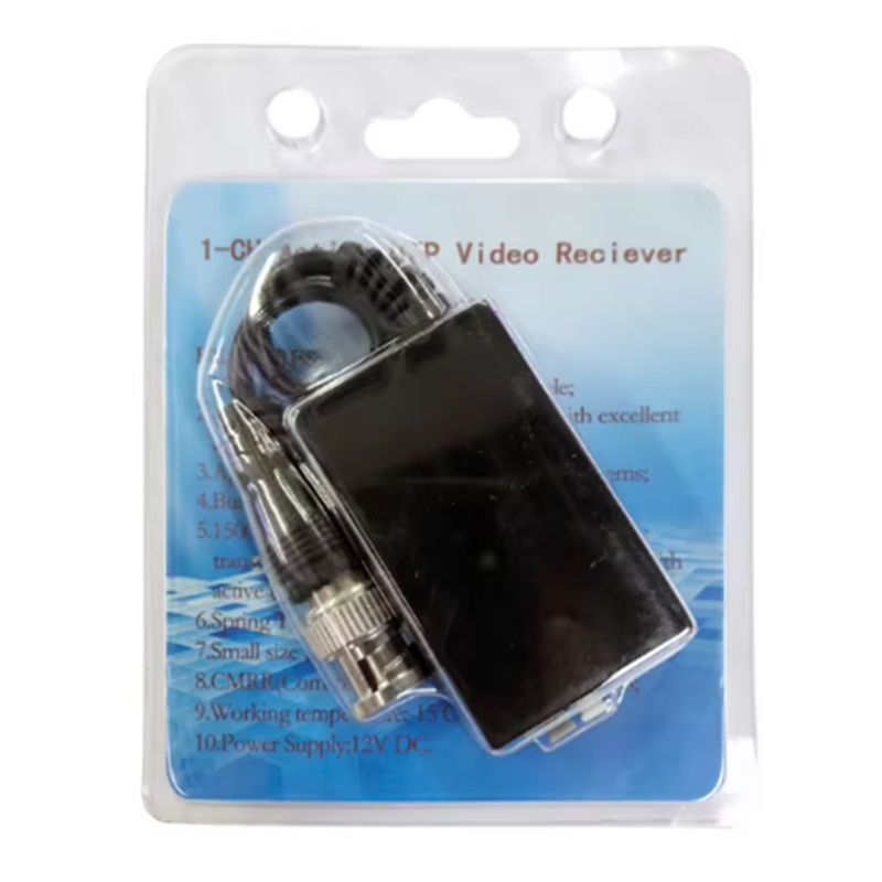 DC12V 1CH Active UTP Video Receiver Balun BNC Video Balun for CCTV Camera DVR System. 