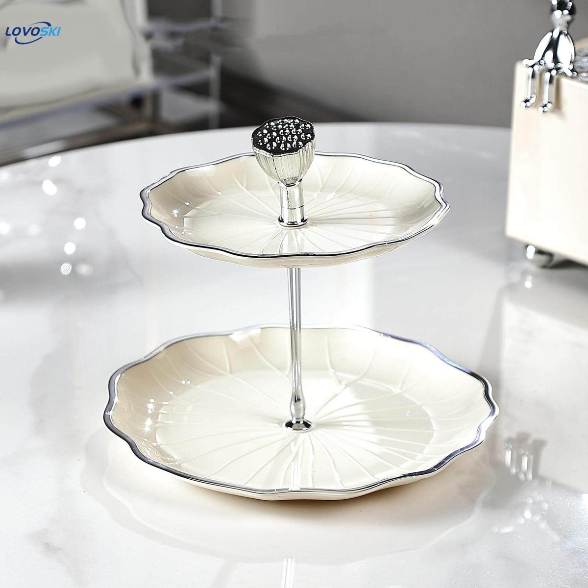 Cupcake Stand Candy Display Plate Round Multifunctional Multi Layer Serving rack stand for Candy Pastry Party Birthday Parties Kitchen