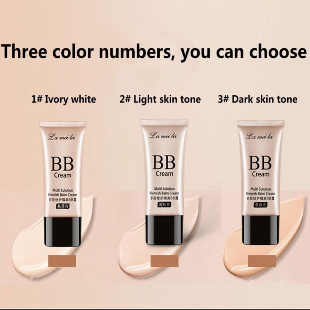 Lameila BB cream clear and cleansing multi sulution blemish balm cream. 