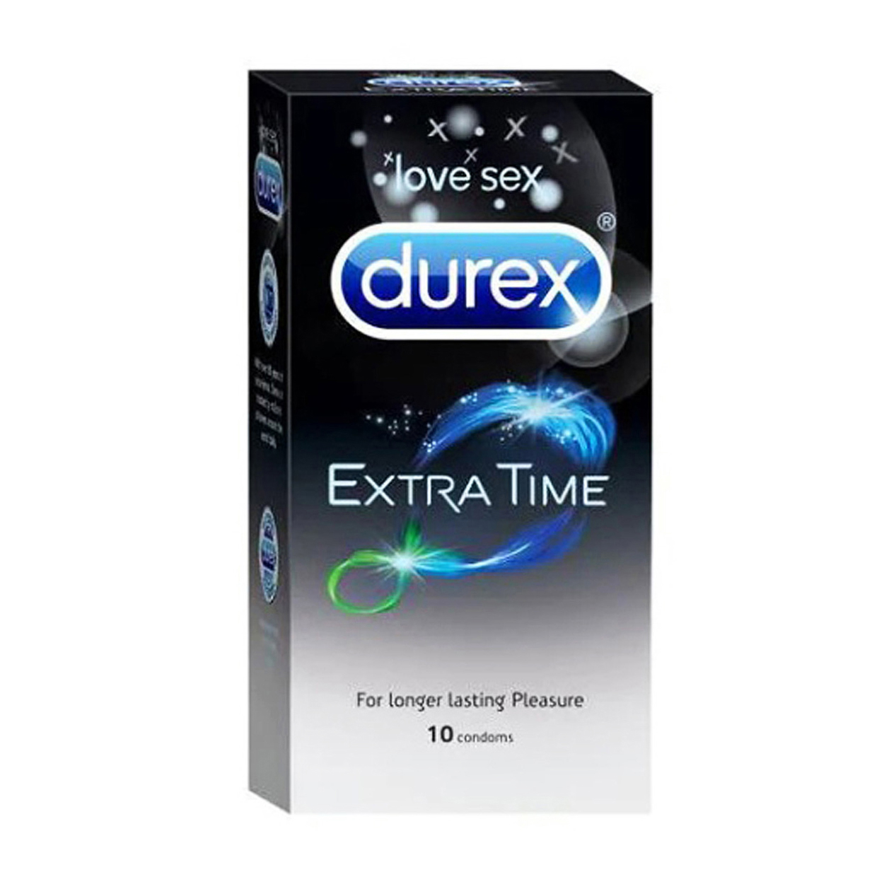 Durex Extra Time Condoms - 10 Pieces. 