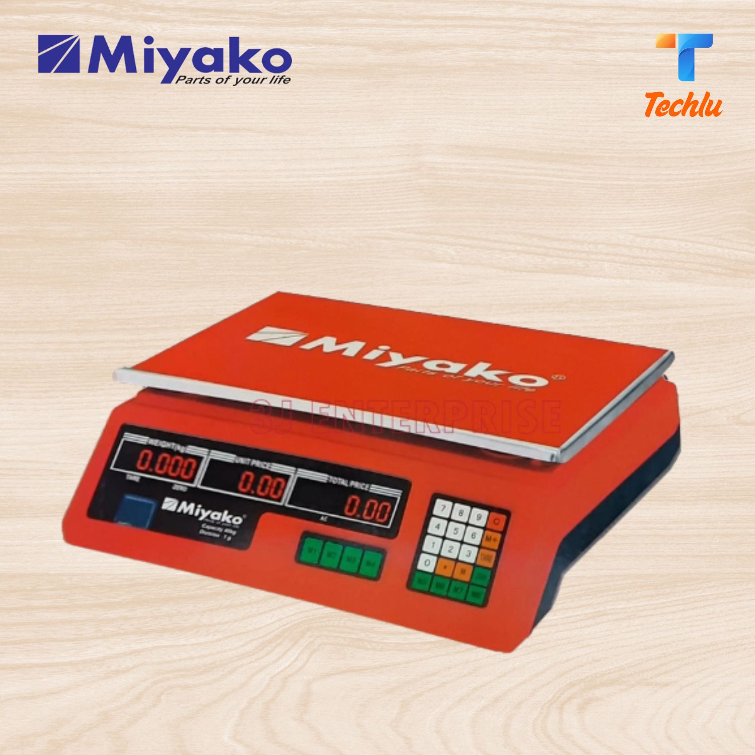Commercial Weight Scale, Digital Weight Machine, Price Computing Scale with Tare Function 40 kg