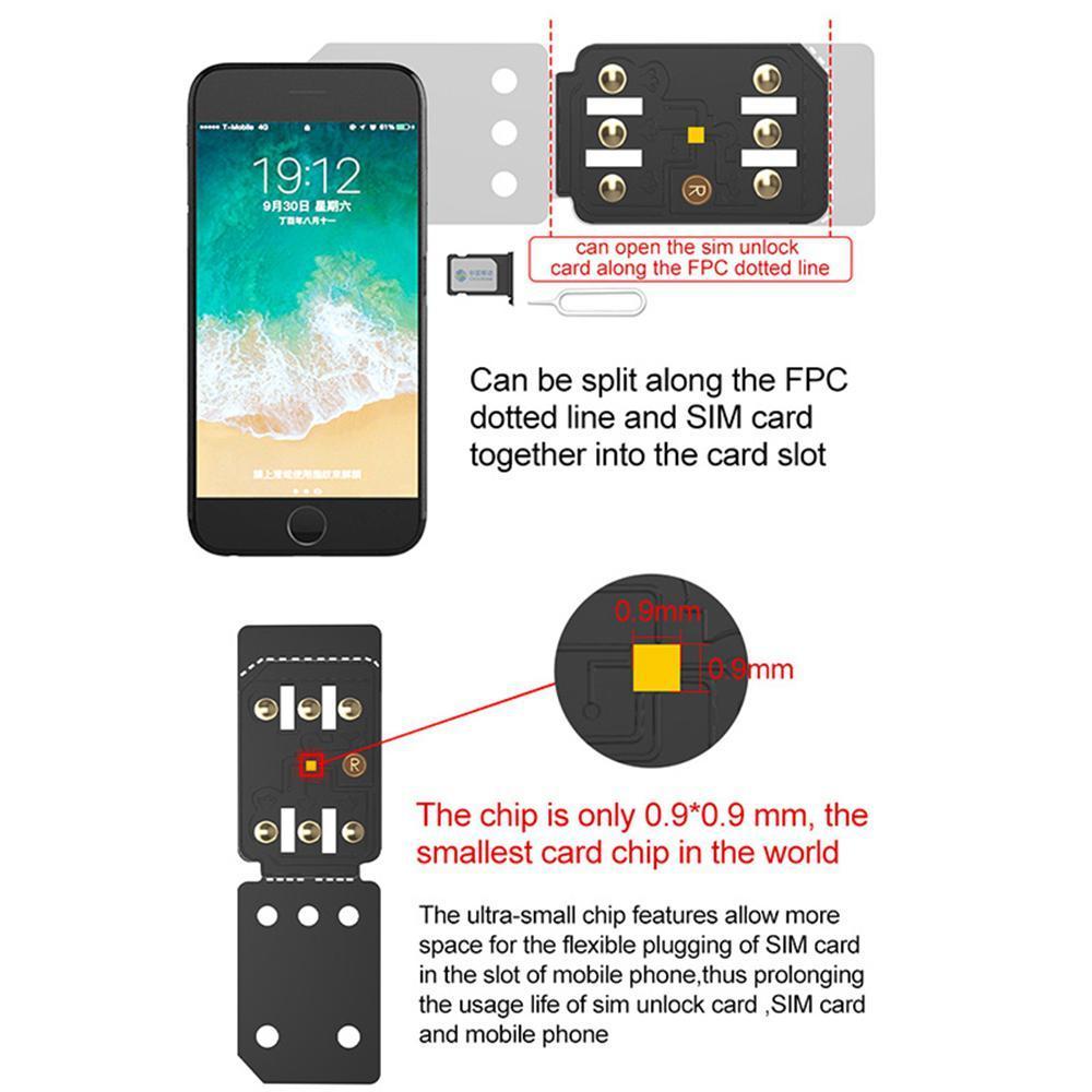 Unlock Card R-SIM14 Perfect Unlock Universal Rsim Nano Unlock Card R-SIM14 X Ultra ICCID SIM for All Models（1pcs/2pcs/4pcs）. 