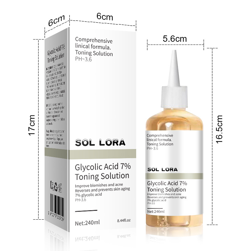 SOL LORA Glycolic Acid Lotion Anti-Acne Smallpox Diluting Anti-Closed Acne Skin Moisturizing Skin Rejuvenation Lotion. 