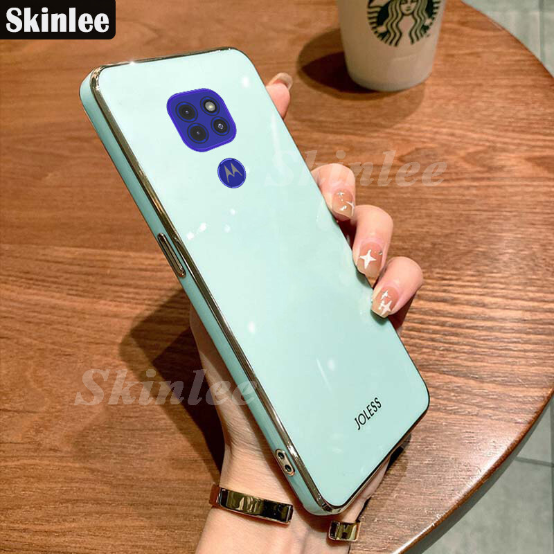 Phone Case Moto G9 Play Cases Soft Transparent Plating Electroplate Shining Clear Casing for Motorola Moto G9 Play Back Cover