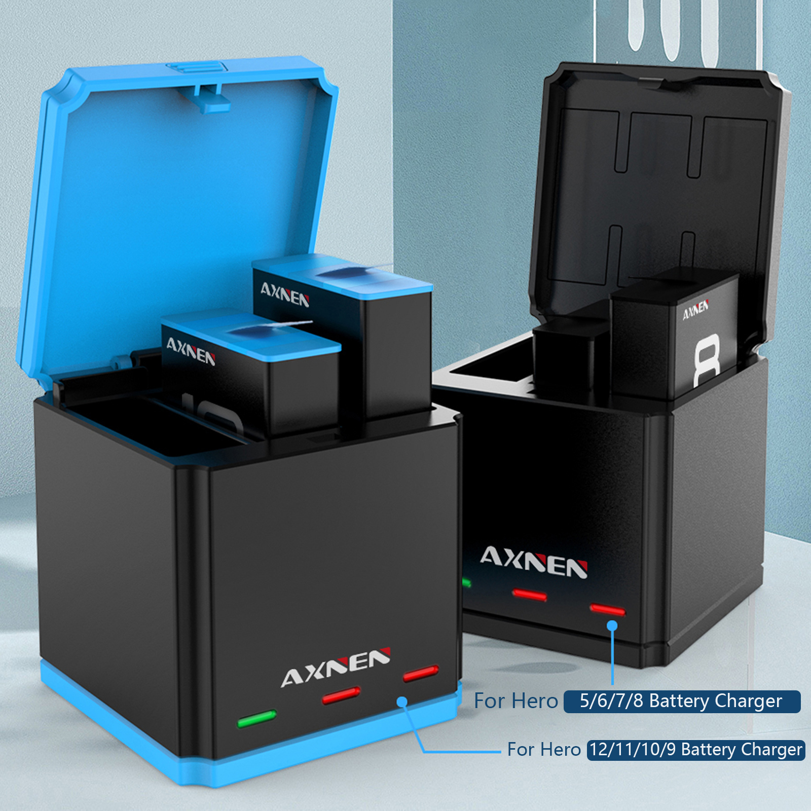 Portable Battery Charger for GoPro Hero12 11 10 Battery GoPro