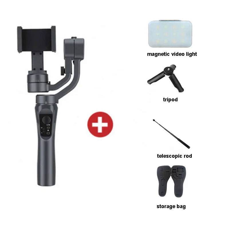 F6 3 Axis Gimbal Handheld Stabilizer Cellphone Action Camera Holder Anti Shake Video Record Smartphone Gimbal For Phone. 