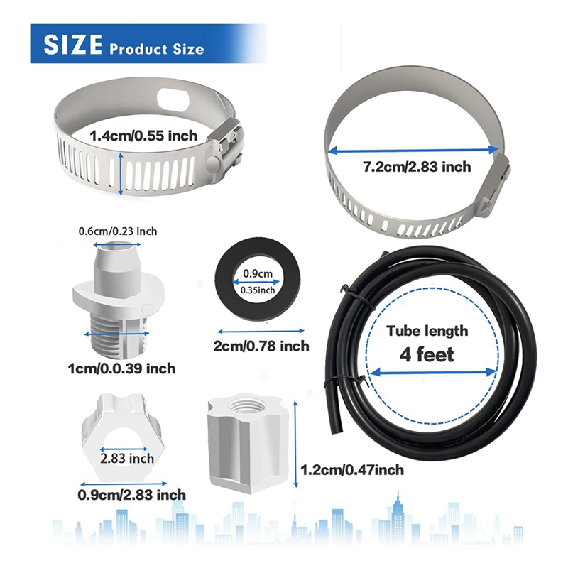 Swimming Pool Offline Chlor Feeder Connection Pack CLX220GA for Pool Filter Connection. 