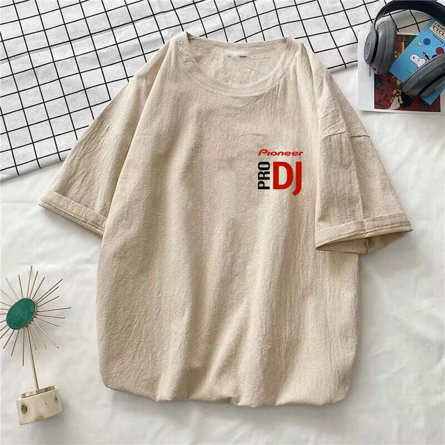 Pioneer Pro Dj Washed Cotton T Shirt Streetwear Short Sleeve Tshirts Men Women Summer Clothing T-shirt Tees Tops. 