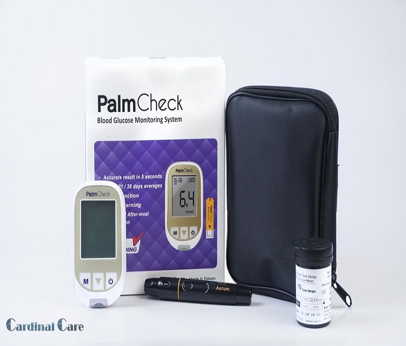 PalmCheck Blood Glucose Monitoring System-10 Years Replacement Warranty-Diabetics Test Machine-Glucose Test Meter-Glucometer