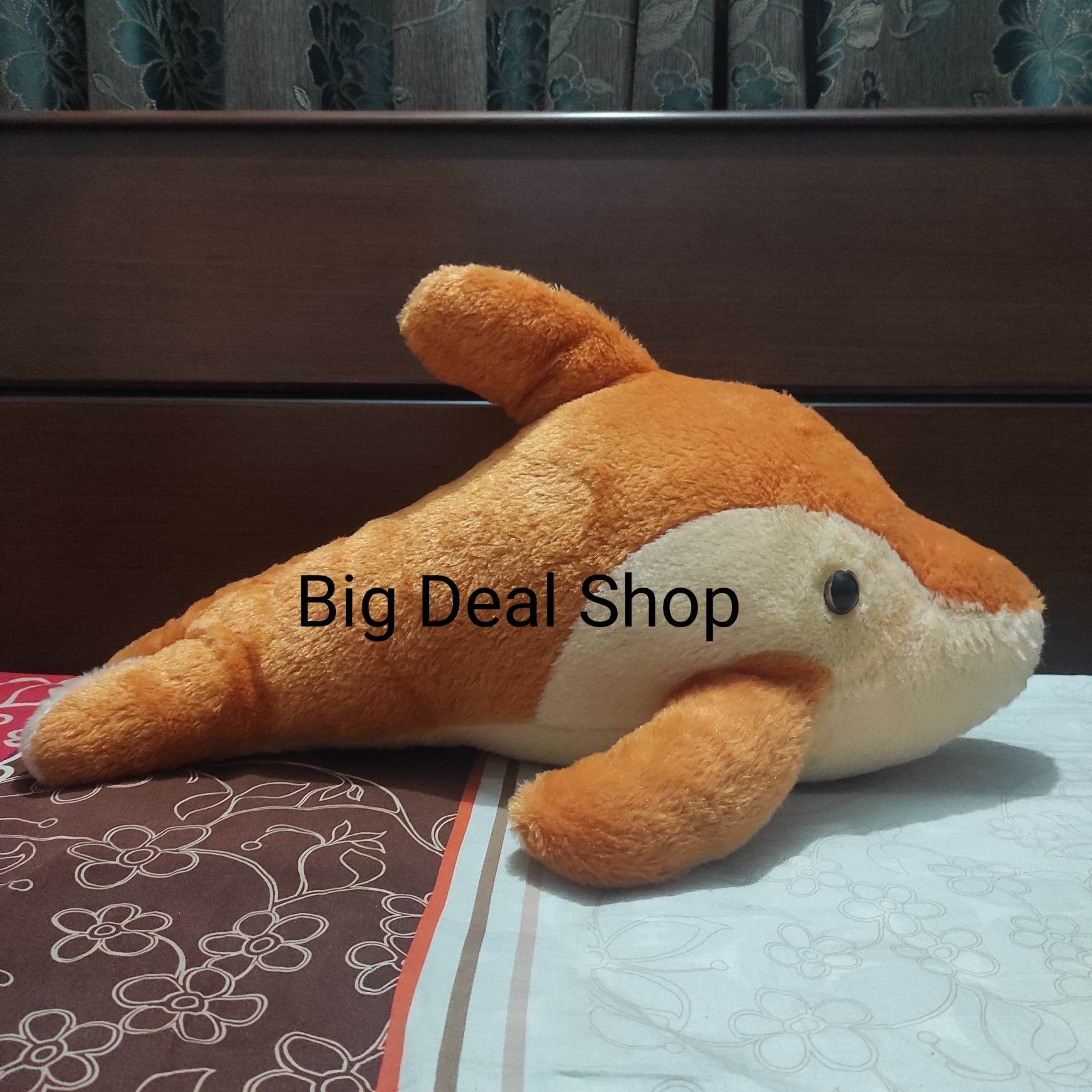 Premium Quality Stuffed Dolphin Doll 1.5 Feet Brown